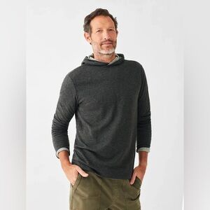 FAHERTY grey cloud reversible hoodie